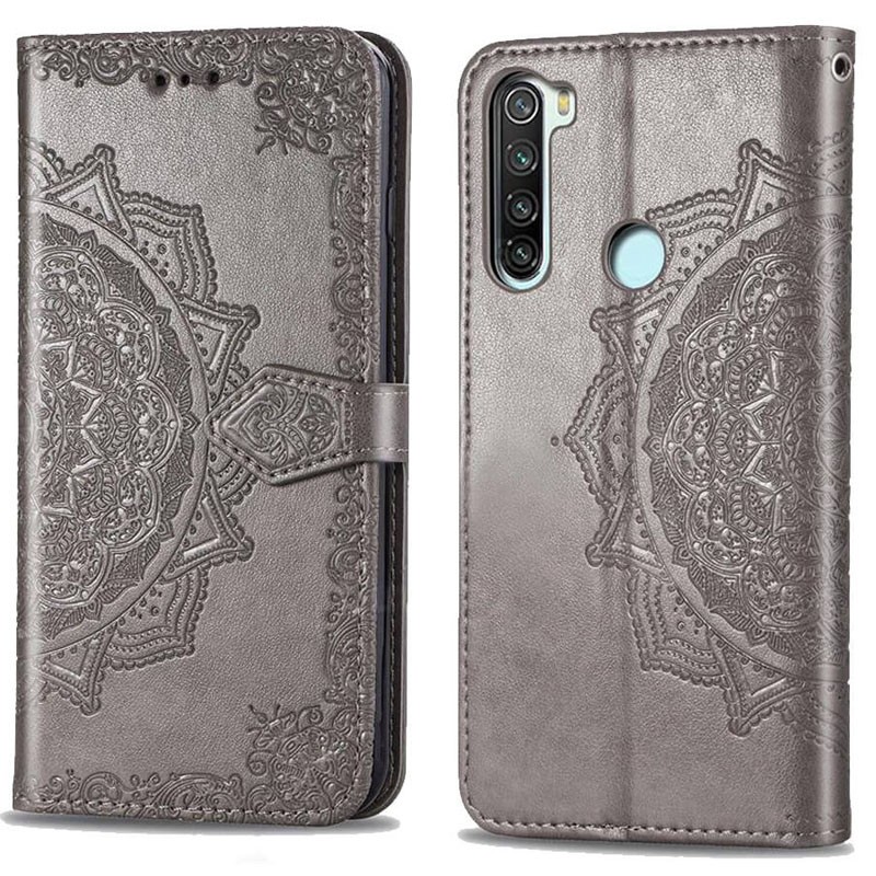 Книжка Art Case для Xiaomi Redmi Note 8T сіра-1