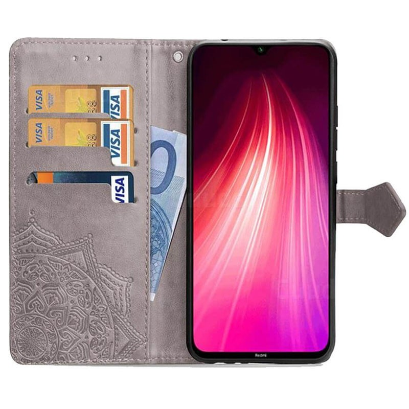 Книжка Art Case для Xiaomi Redmi Note 8T сіра-2