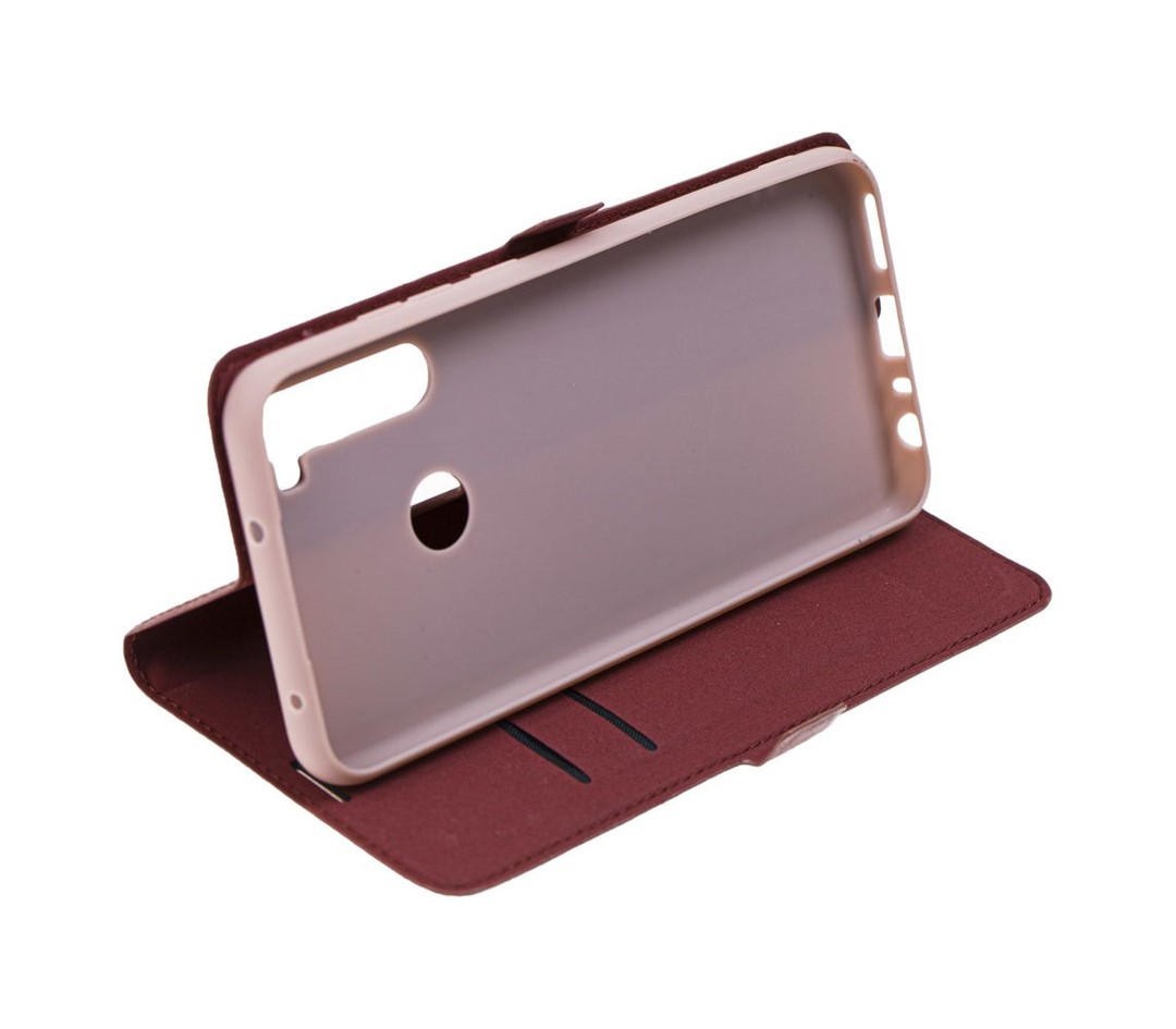 Книжка Side Magnet TPU Xiaomi Redmi Note 8T (bordo)-2
