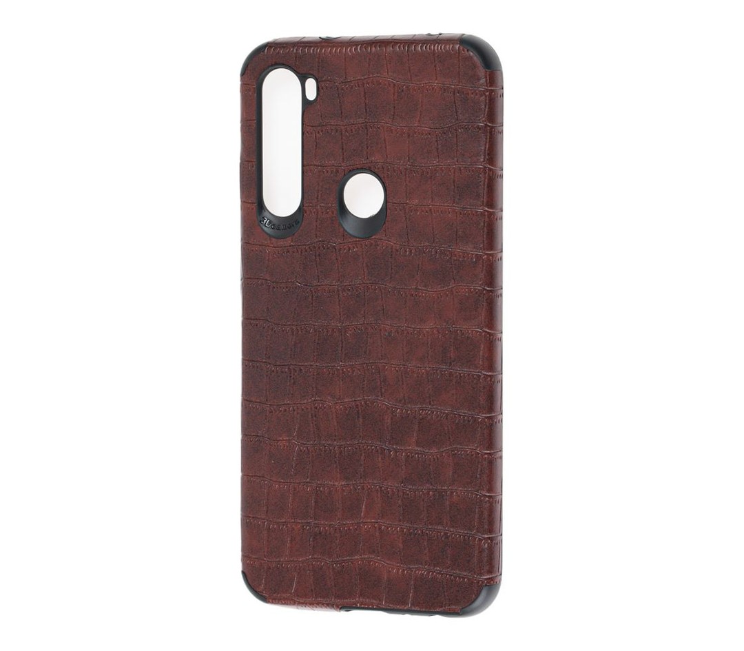 Чохол Epic Vivi Crocodile series для Xiaomi Redmi Note 8T темно-коричневий-0