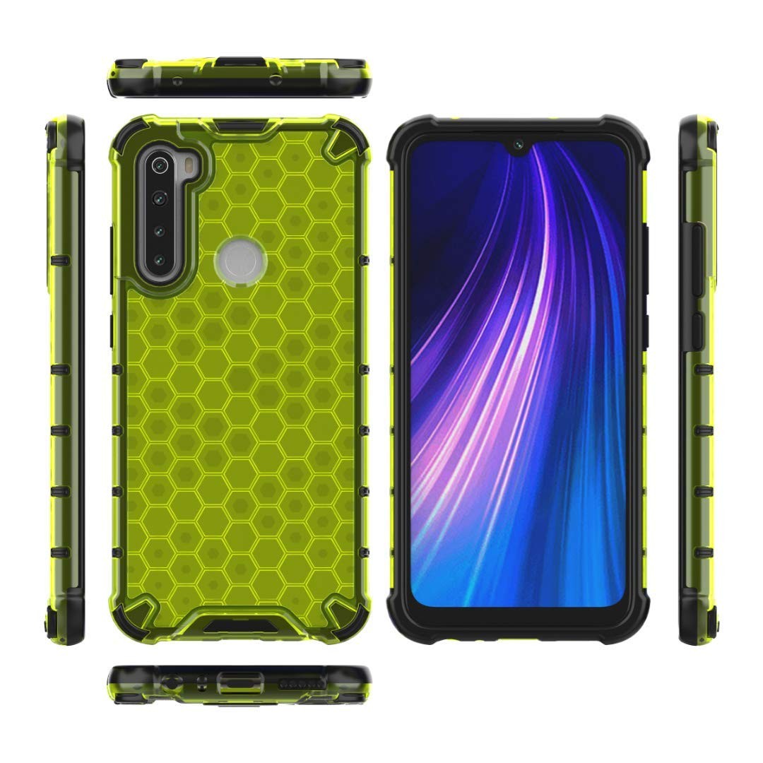 Чохол Honeycomb для Xiaomi Redmi Note 8T зелений-0