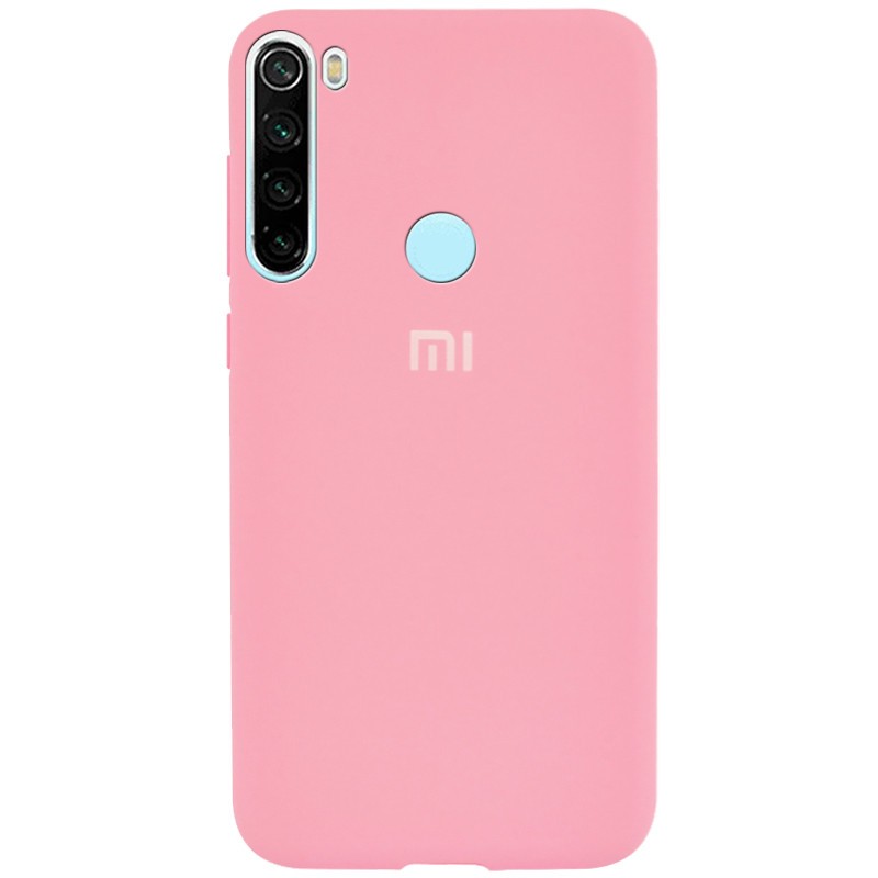 Накладка Silicone Cover Full Protective для Xiaomi Redmi Note 8T Pink-0
