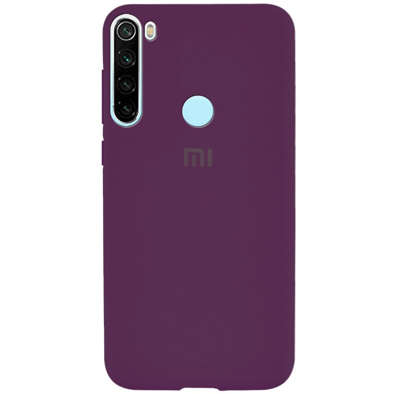 Накладка Silicone Cover Full Protective для Xiaomi Redmi Note 8T Grape-0