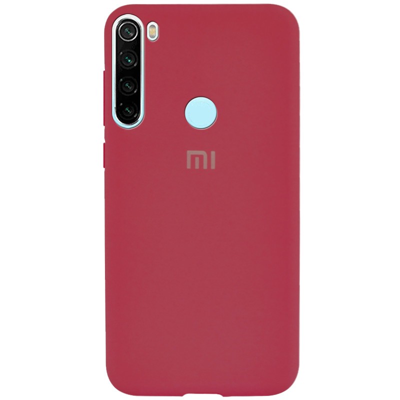 Накладка Silicone Cover Full Protective для Xiaomi Redmi Note 8T Hot Pink-0