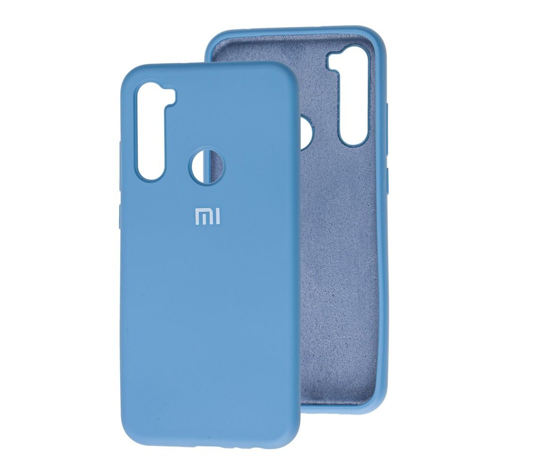 Накладка Silicone Cover Full Protective для Xiaomi Redmi Note 8T Denim Blue-0