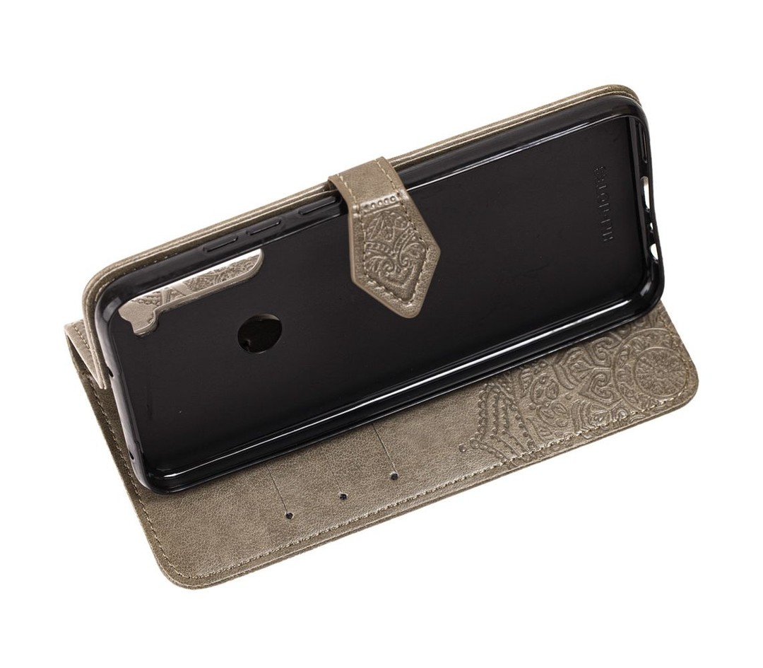 Книжка Art Case для Xiaomi Redmi Note 8 Сіра-2