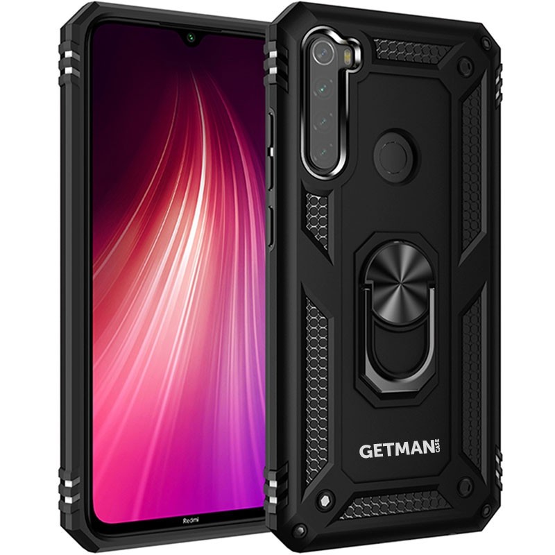 Накладка під магнітний тримач Getman Serge Ring для Xiaomi Redmi Note 8T Чорна-0