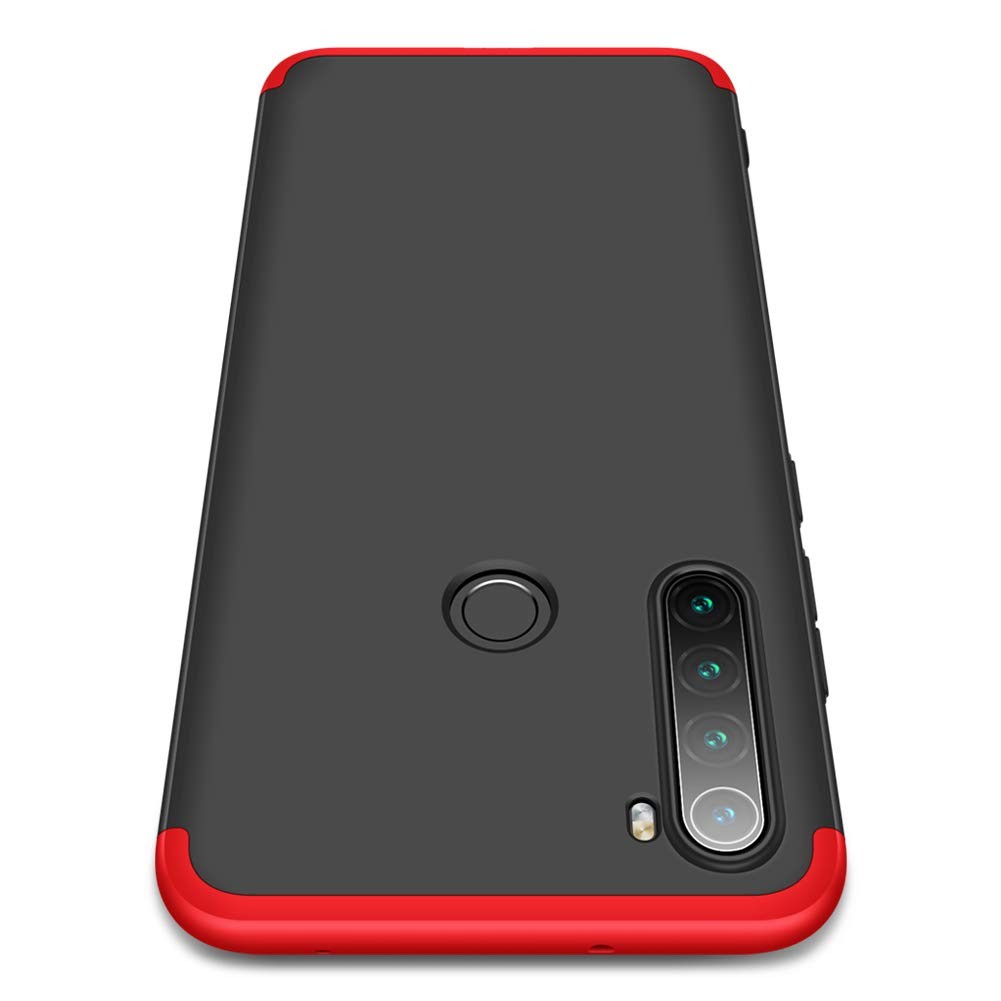 Пластикова накладка GKK LikGus для Xiaomi Redmi Note 8T (Чорний/Червоний)-1