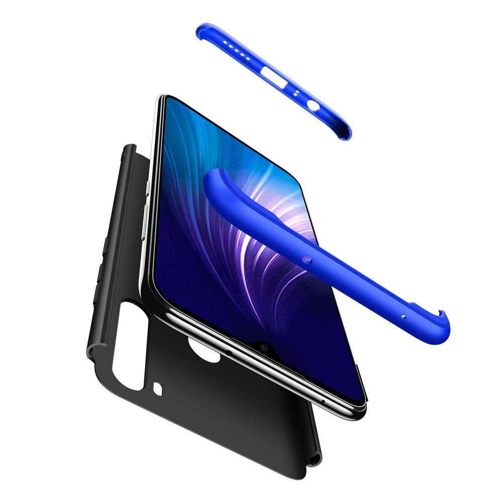 Пластикова накладка GKK LikGus для Xiaomi Redmi Note 8T (Чорний/Синій)-2