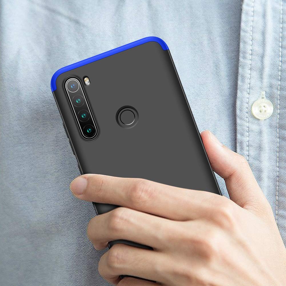 Пластикова накладка GKK LikGus для Xiaomi Redmi Note 8T (Чорний/Синій)-3