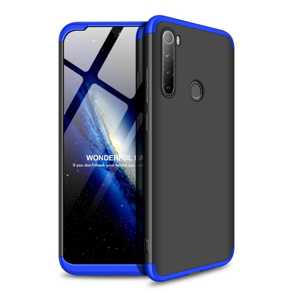 Пластикова накладка GKK LikGus для Xiaomi Redmi Note 8T (Чорний/Синій)-0