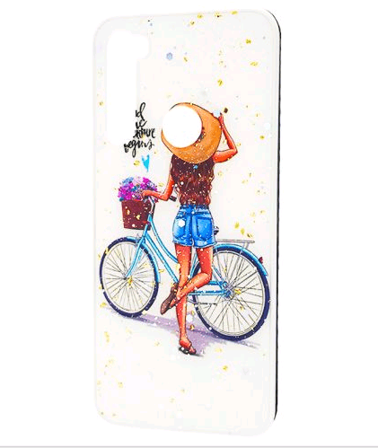 Накладка Mix Art для Xiaomi Redmi Note 8 Дівчина з велосипедом-0