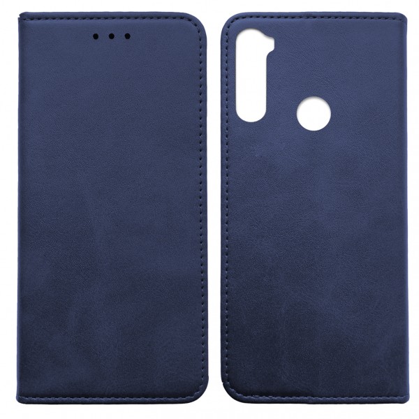 Книжка Black TPU Magnet для Xiaomi Redmi Note 8T синя-0