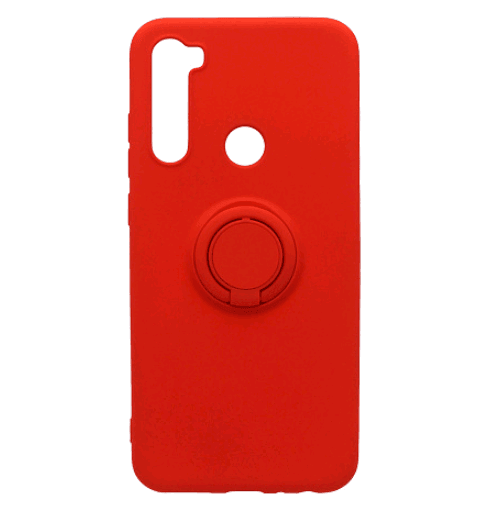 Накладка ColorRing з кільцем для Xiaomi Redmi Note 8 червона-0