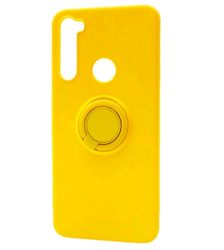Накладка ColorRing з кільцем для Xiaomi Redmi Note 8T жовта-0