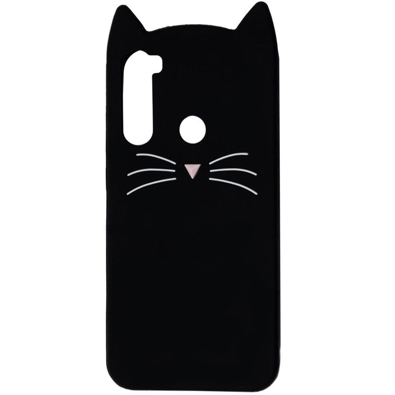 Накладка 3D Cat для Xiaomi Redmi Note 8T чорна-0