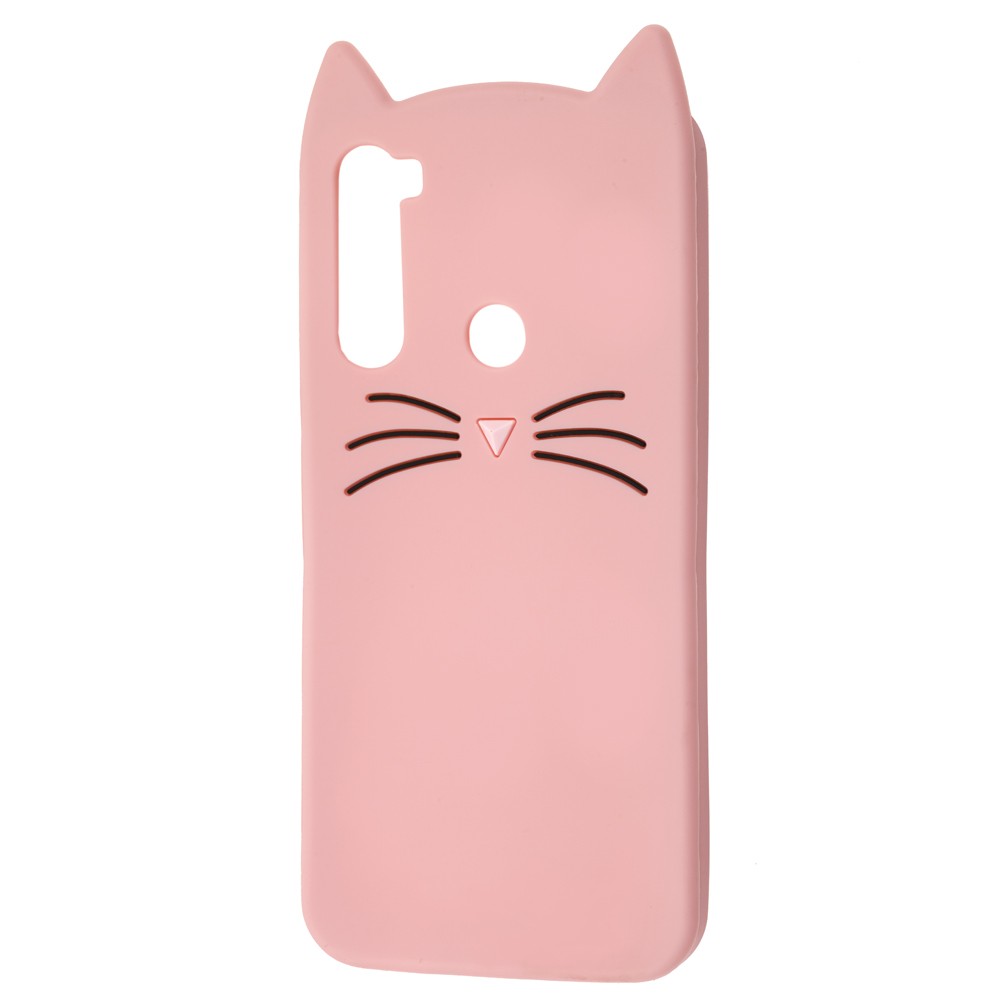 Накладка 3D Cat для Xiaomi Redmi Note 8T рожева-0