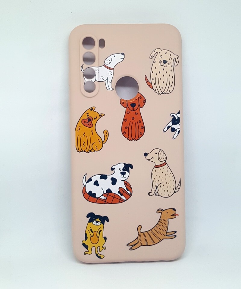 WAVE Fancy для Xiaomi Redmi Note 8T (funny dogs/pink sand)-0