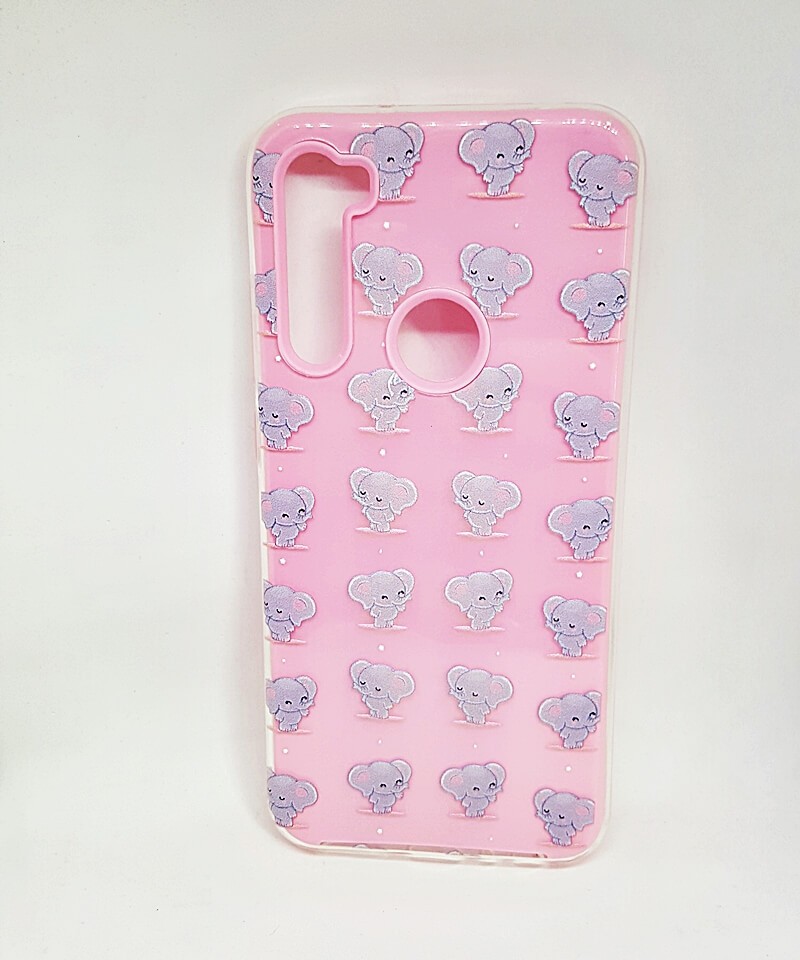 Накладка lovely print для Xiaomi Redmi Note 8T Слоники-0