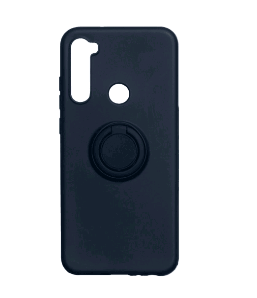 Накладка ColorRing з кільцем для Xiaomi Redmi Note 8T темно-синя-0