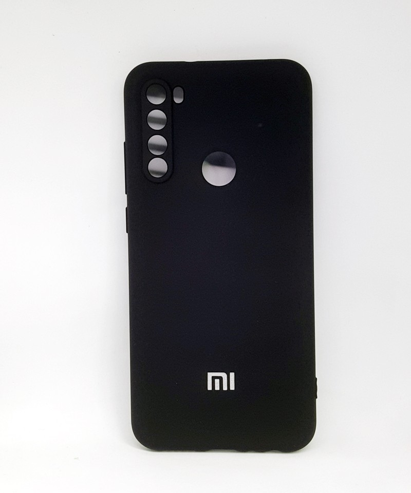 Накладка Silicone Case Full Camera для Redmi Note 8T чорна-0
