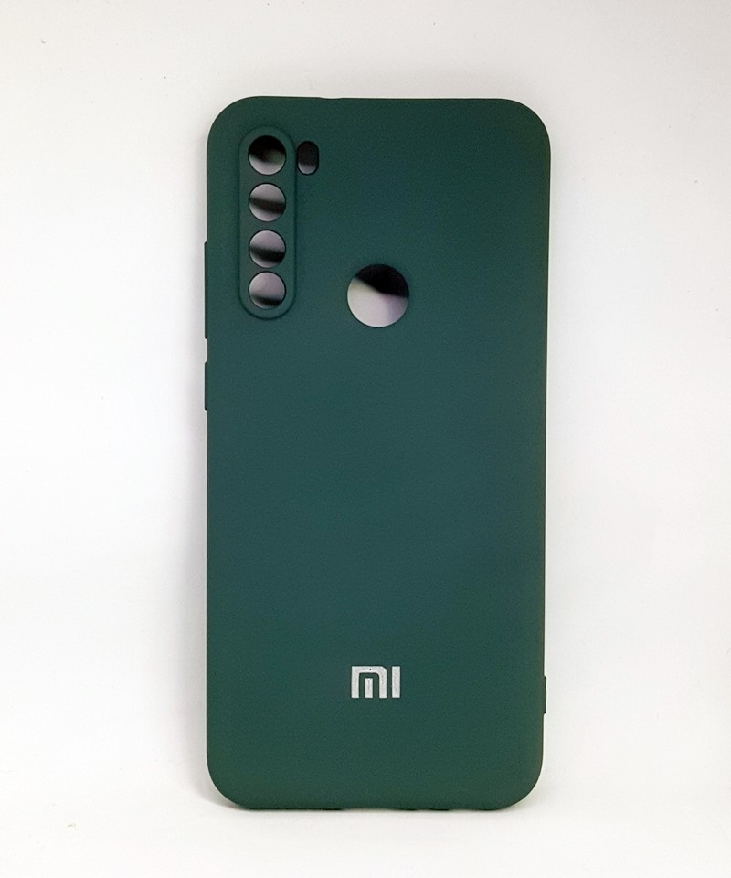 Накладка Silicone Case Full Camera для Redmi Note 8T зелена-0