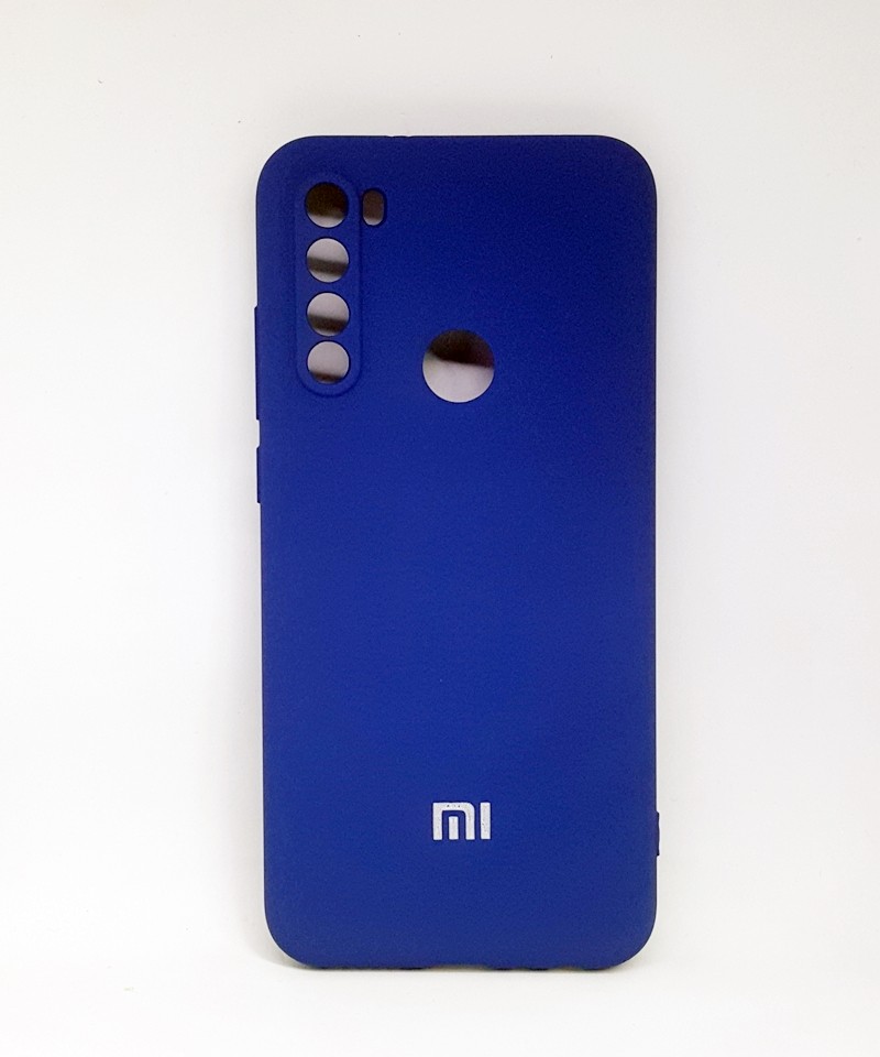 Накладка Silicone Case Full Camera для Redmi Note 8T синя-0