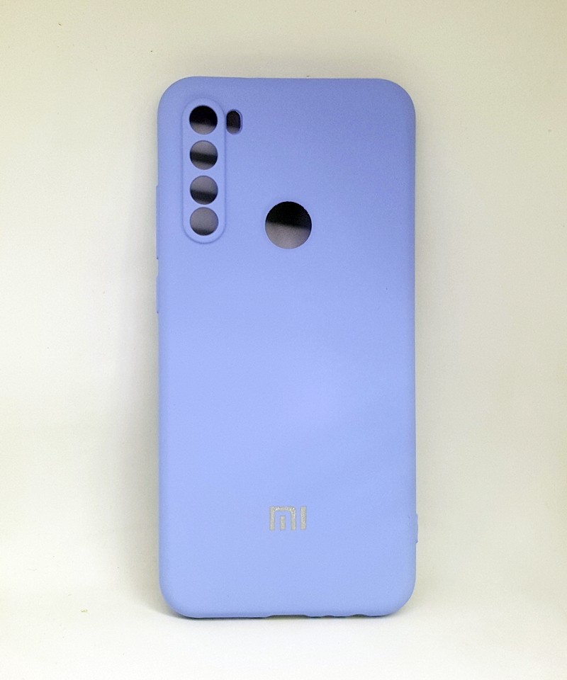 Накладка Silicone Case Full Camera для Redmi Note 8T бузкова-0