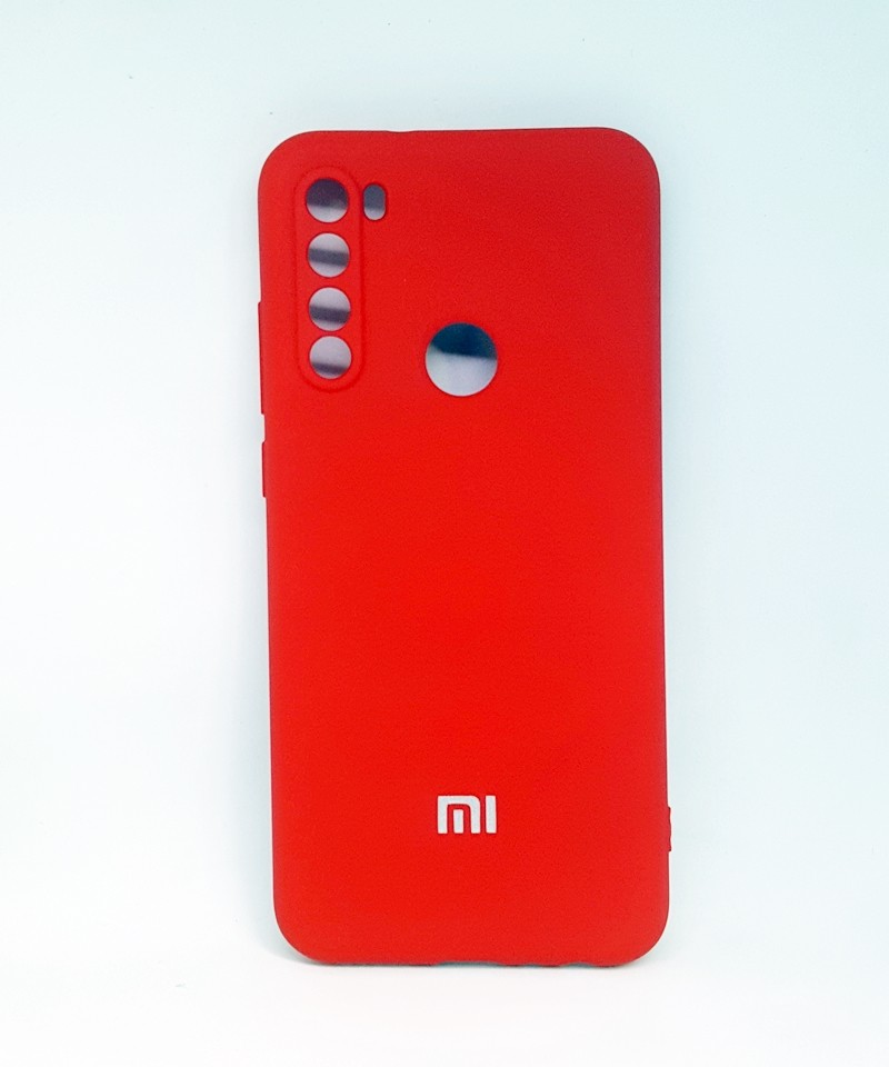 Накладка Silicone Case Full Camera для Redmi Note 8T червона-0
