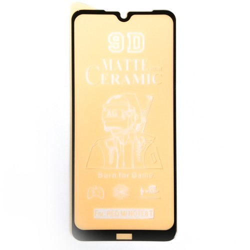 Гнучке скло Ceramic Matt для Xiaomi Redmi Note 8T матове з чорною рамкою-0