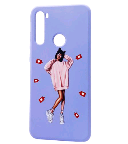 Накладка Silicone ART для Xiaomi Redmi Note 8T "Lady Like"-0