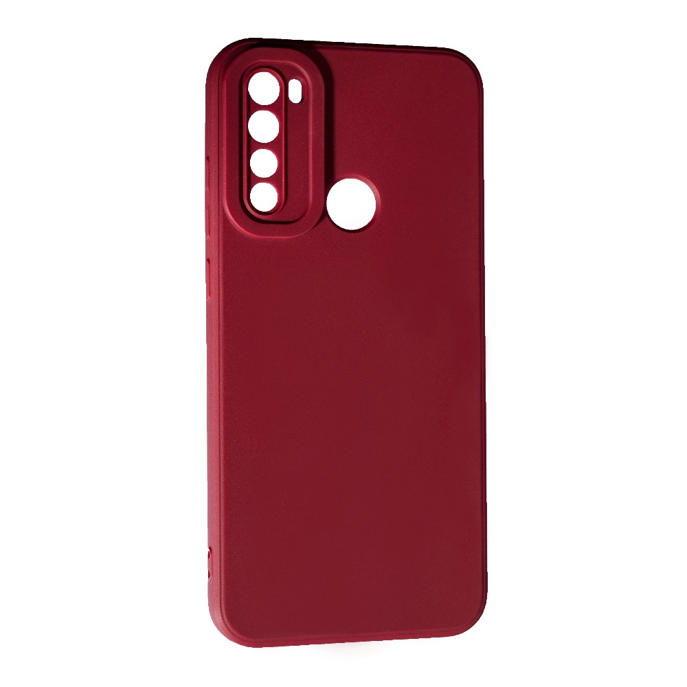Накладка Silicone SMTT для Xiaomi Redmi Note 8T (Marsala)-0