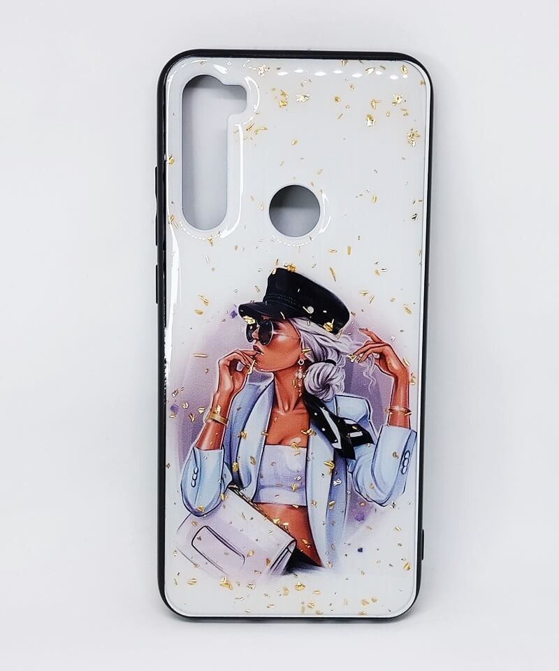 Накладка Mix Art для Xiaomi Redmi Note 8T Дівчина в білому піджаку-0