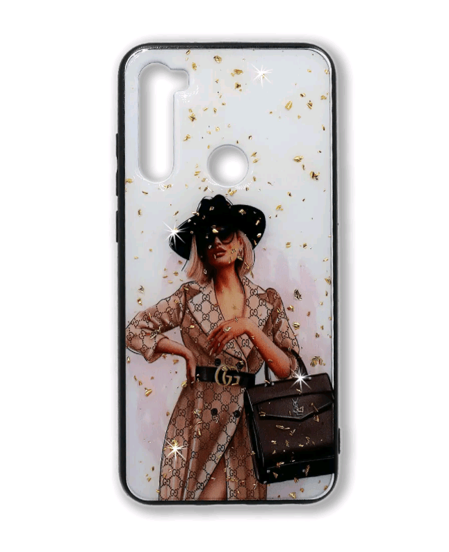 Накладка Mix Art для Xiaomi Redmi Note 8T  Дівчина в брендовому тренчі-0