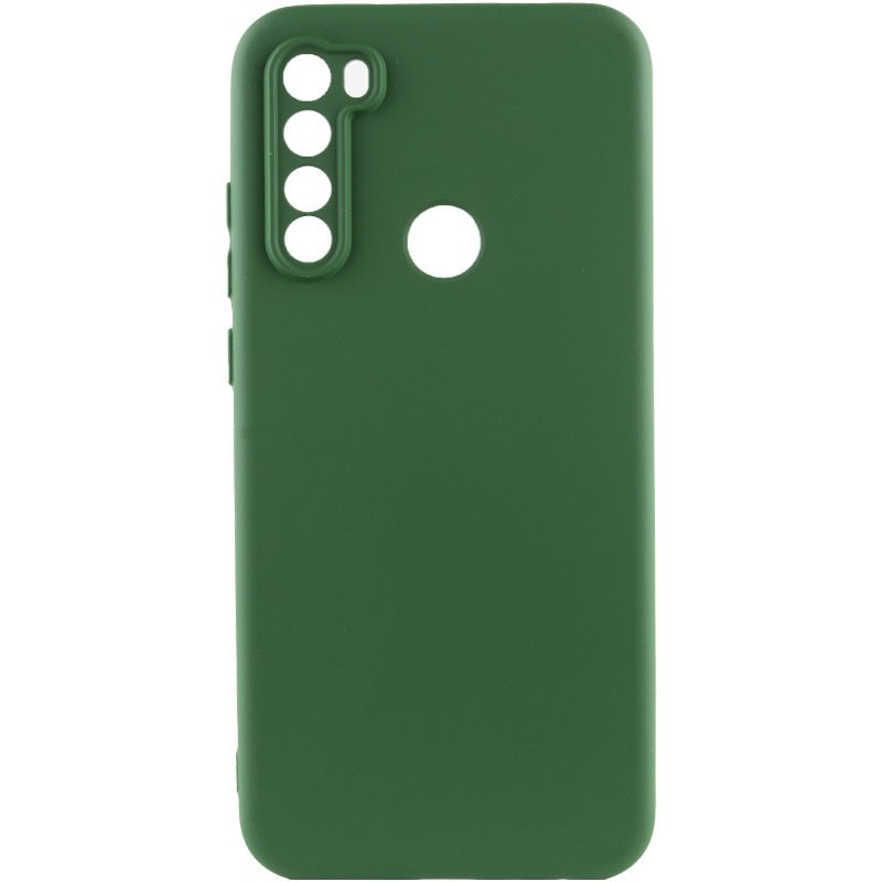 Silicone Cover Full Camera without Logo (A) для Xiaomi Note 8T (Dark green)-0