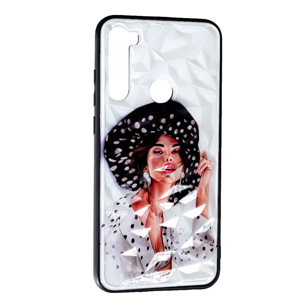 Накладка Ladies для Xiaomi Note 8T Girl in a hat-0