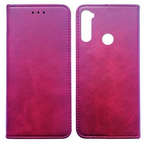 Книжка Black TPU Magnet для Xiaomi Redmi Note 8Tрожева-0