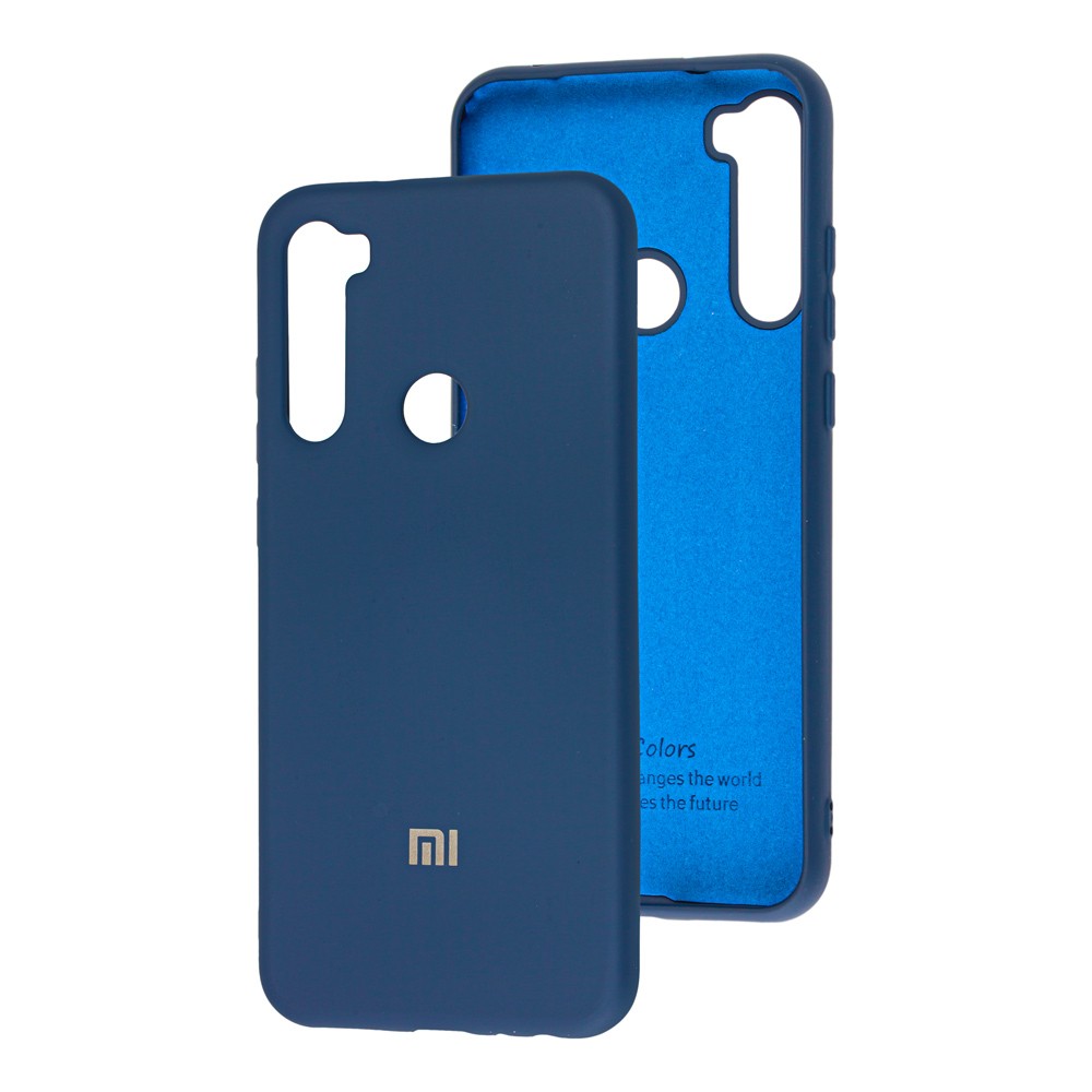 Silicone Cover My Color Full Protective (A) для Xiaomi Redmi Note 8T (Navy Blue)-0