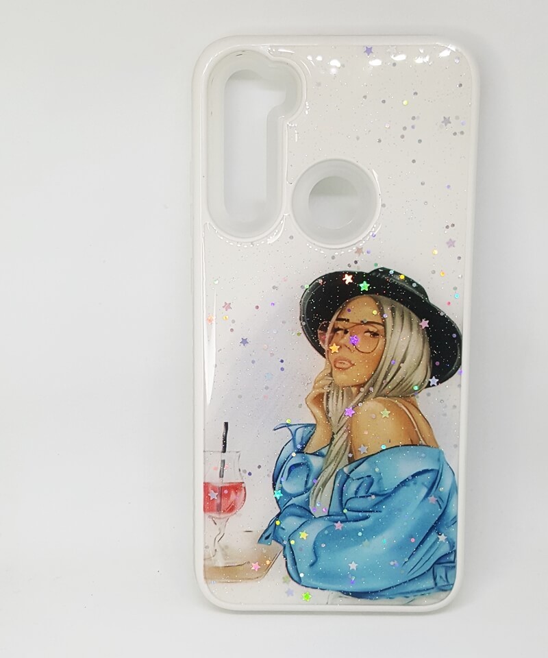 Накладка Mix Art Armor для Xiaomi Redmi Note 8T Дівчина з коктейлем-0