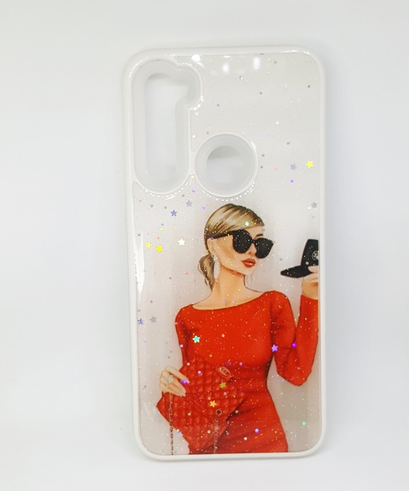 Накладка Mix Art Armor для Xiaomi Redmi Note 8T Дівчина з пудрою-0