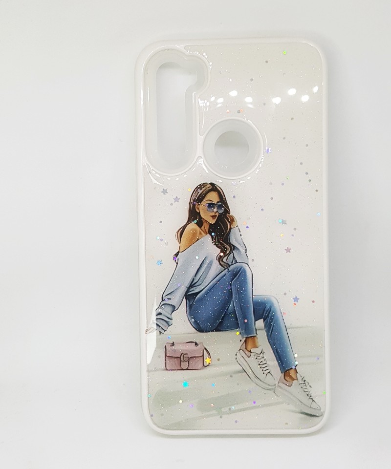 Накладка Mix Art Armor для Xiaomi Redmi Note 8T Дівчина сидить на сходах-0
