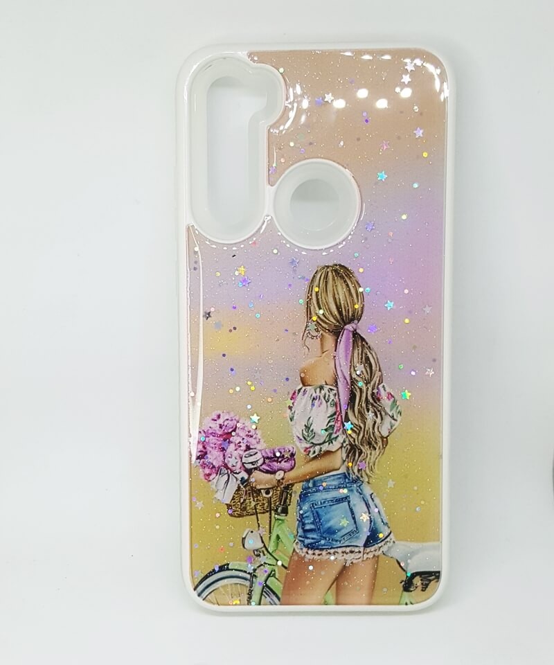 Накладка Mix Art Armor для Xiaomi Redmi Note 8T Дівчина з велосипедом-0