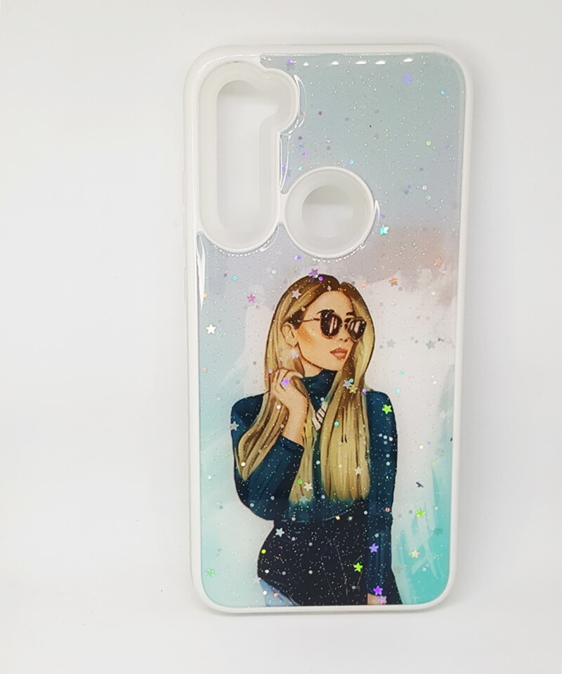 Накладка Mix Art Armor для Xiaomi Redmi Note 8T Дівчина в окулярах-0