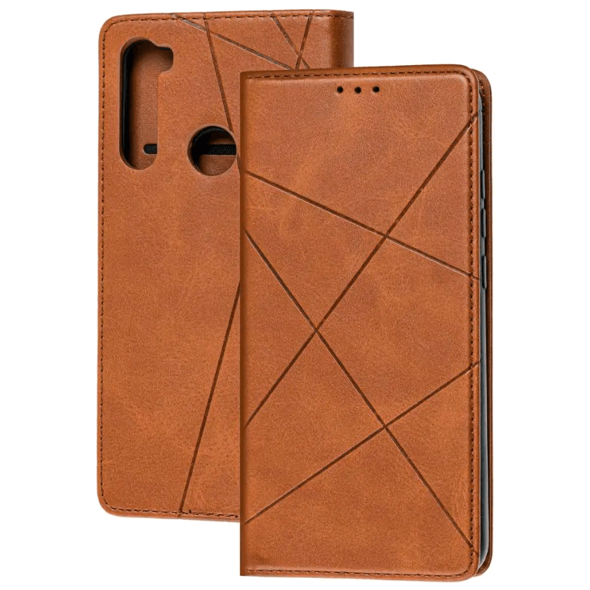 Книжка Business для Xiaomi Redmi Note 8T коричнева-0