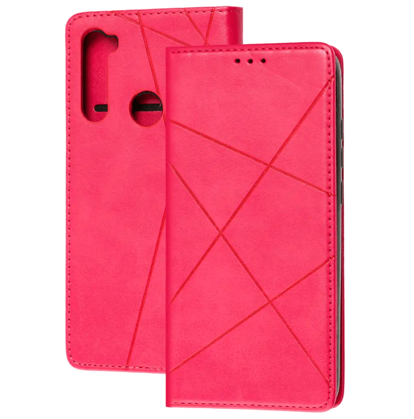 Книжка Business для Xiaomi Redmi Note 8T малинова-0