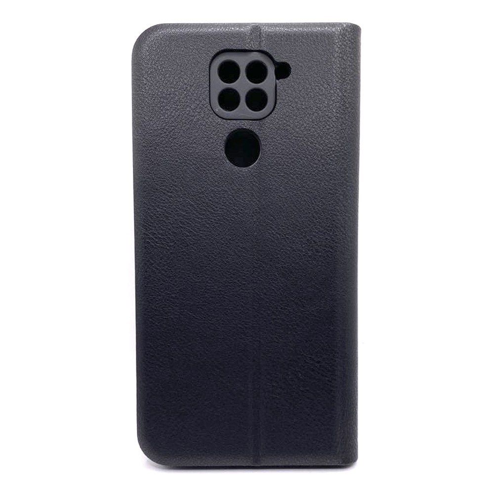 Книжка LEATHER для Xiaomi Redmi Note 9 / 10X  чорна-1