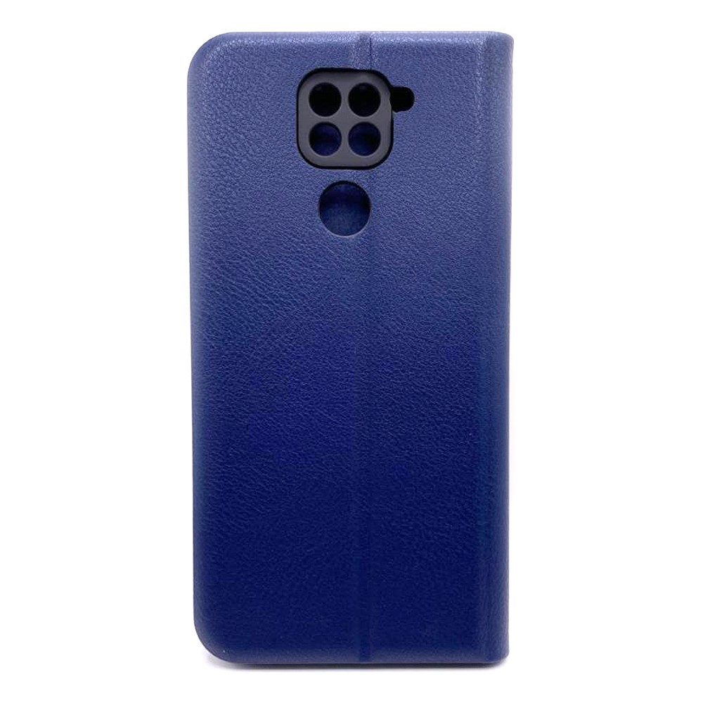 Книжка LEATHER для Xiaomi Redmi Note 9 / 10X  темно-синя-1