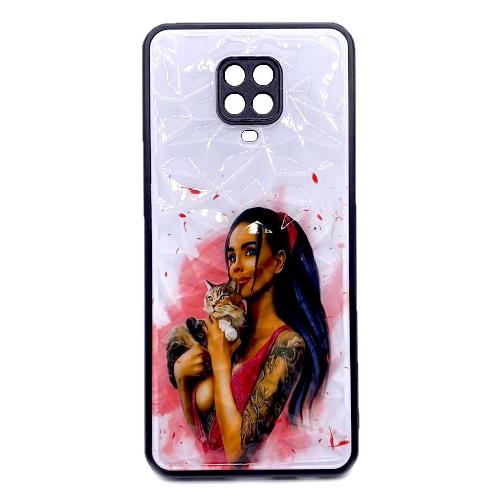 Накладка Ladies Camera для Xiaomi Note 9s/Note 9 Pro Дівчина з котиком-0