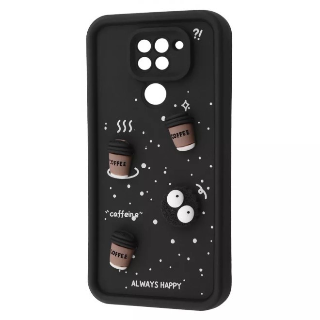 Чохол Pretty Toys для Xiaomi Redmi Note 9 (Black/Always Happy)-0