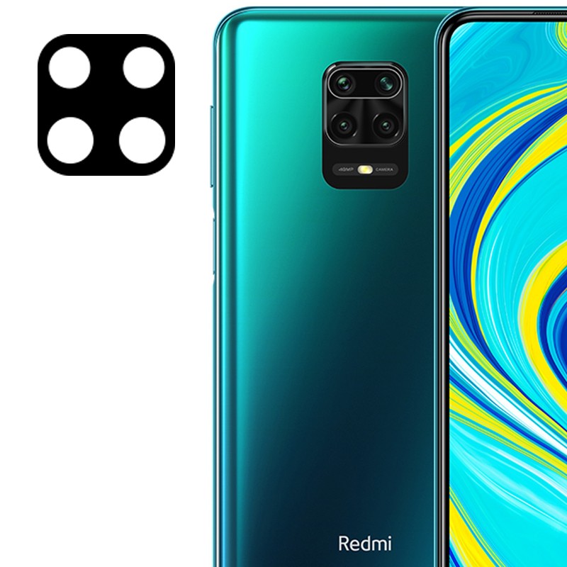 Захисне скло на камеру для Xiaomi Redmi Note 9s / Note 9 Pro / Note 9 Pro чорне (без упаковки)-0